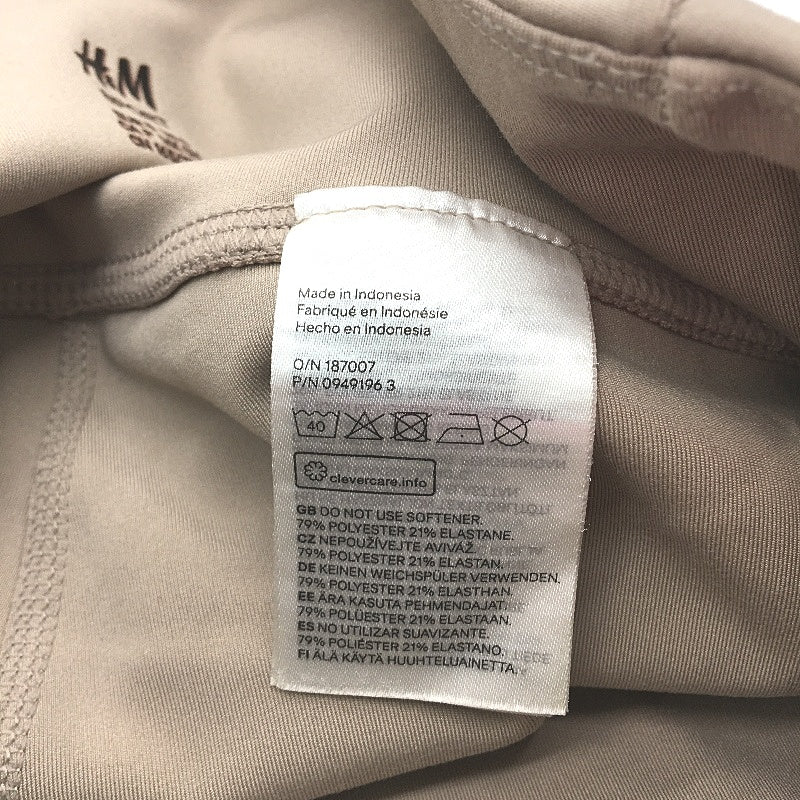 H & M Sport Khaki Tan Hidden Pocket Activewear Shorts Ladies Size Small NEW