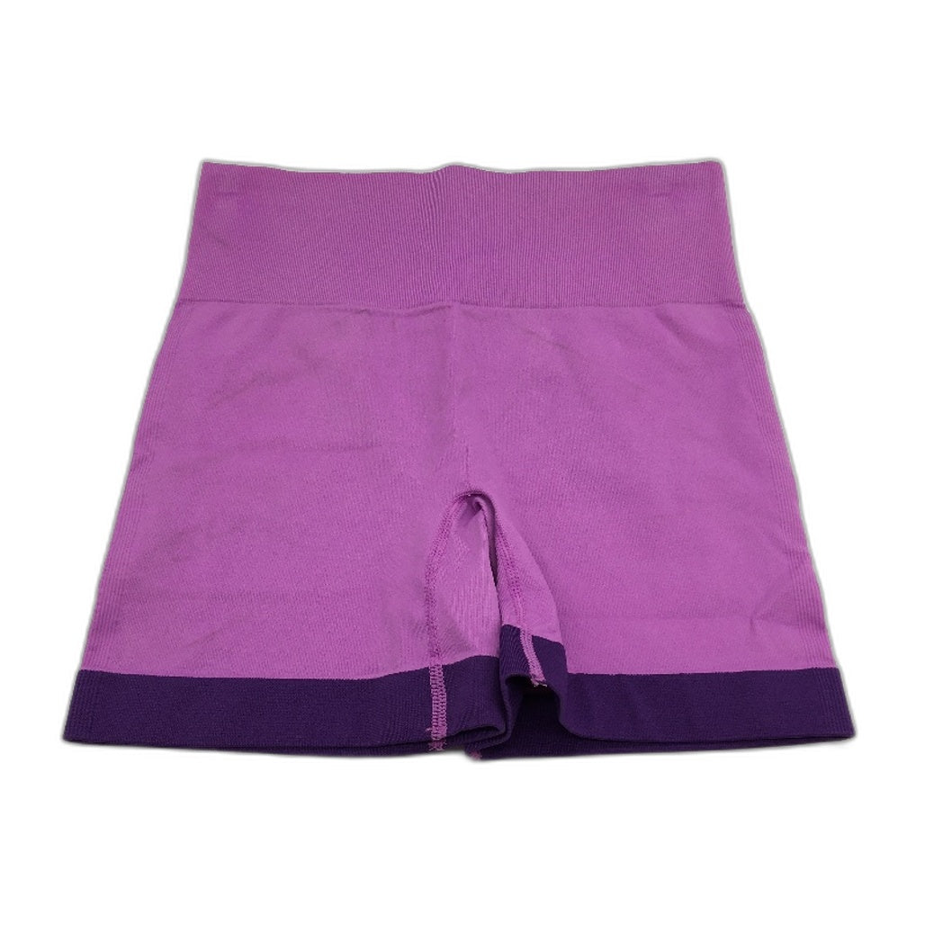 Bonds Move 2 Tone Purple Super Stretch Activewear Shorts Ladies Size S