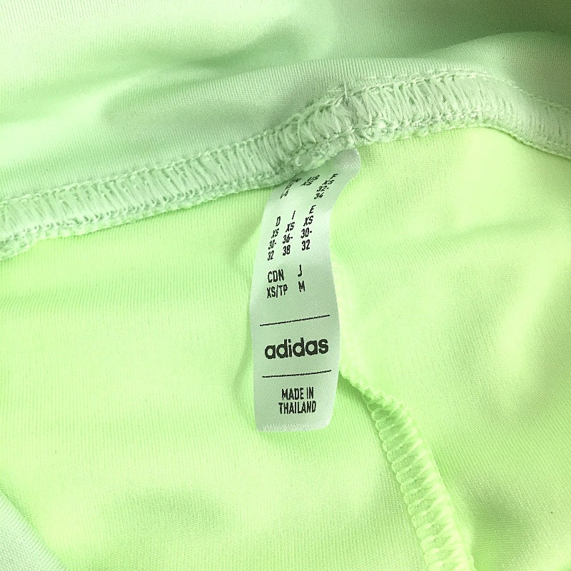 2 x Adidas Heat Rdy Lime Green Dual Layered Activewear Shorts Ladies Size XS