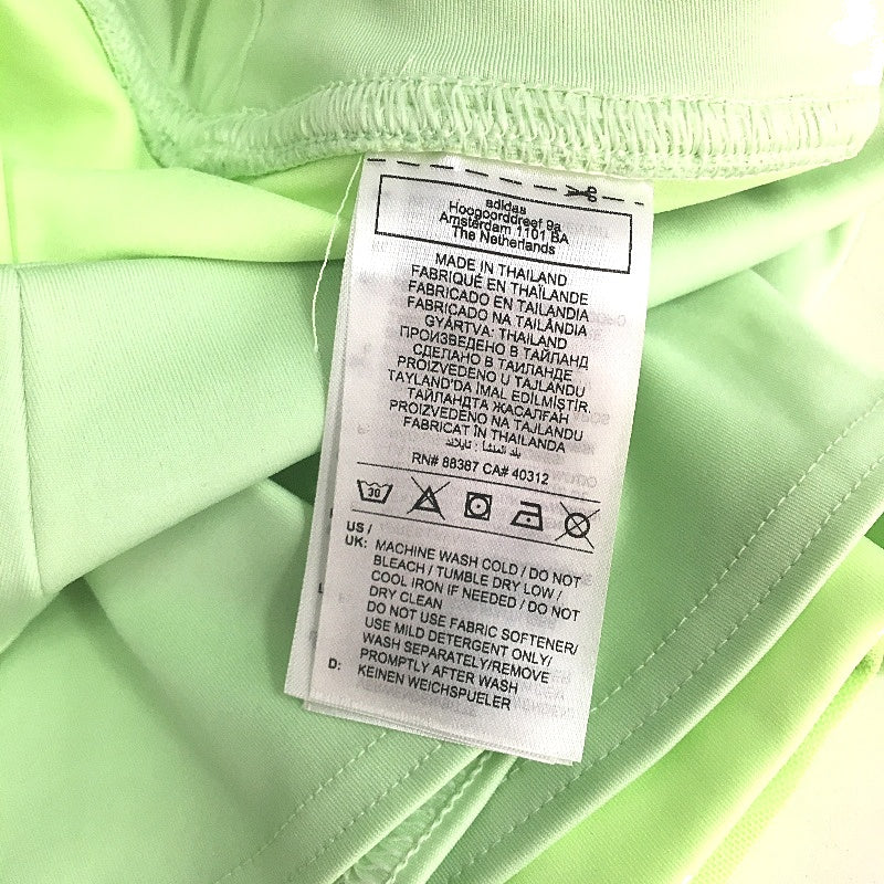 2 x Adidas Heat Rdy Lime Green Dual Layered Activewear Shorts Ladies Size XS