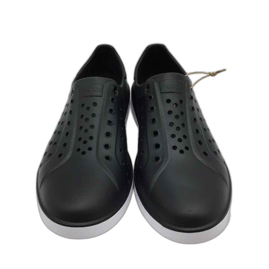 People Footwear Breathable Flexible Black & White Slip On Shoes Mens US 11 NEW