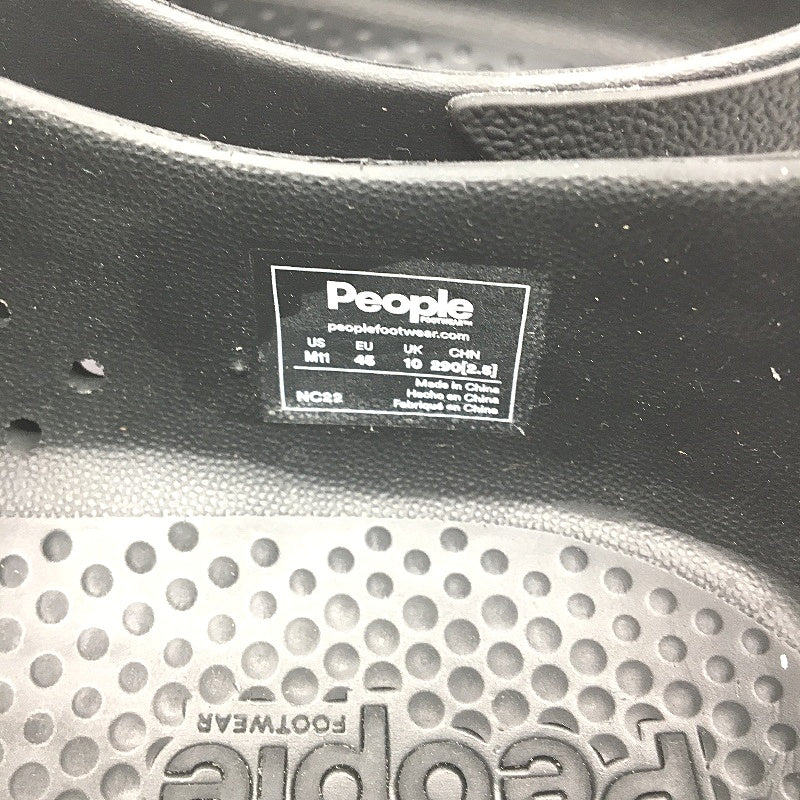 People Footwear Breathable Flexible Black & White Slip On Shoes Mens US 11 NEW