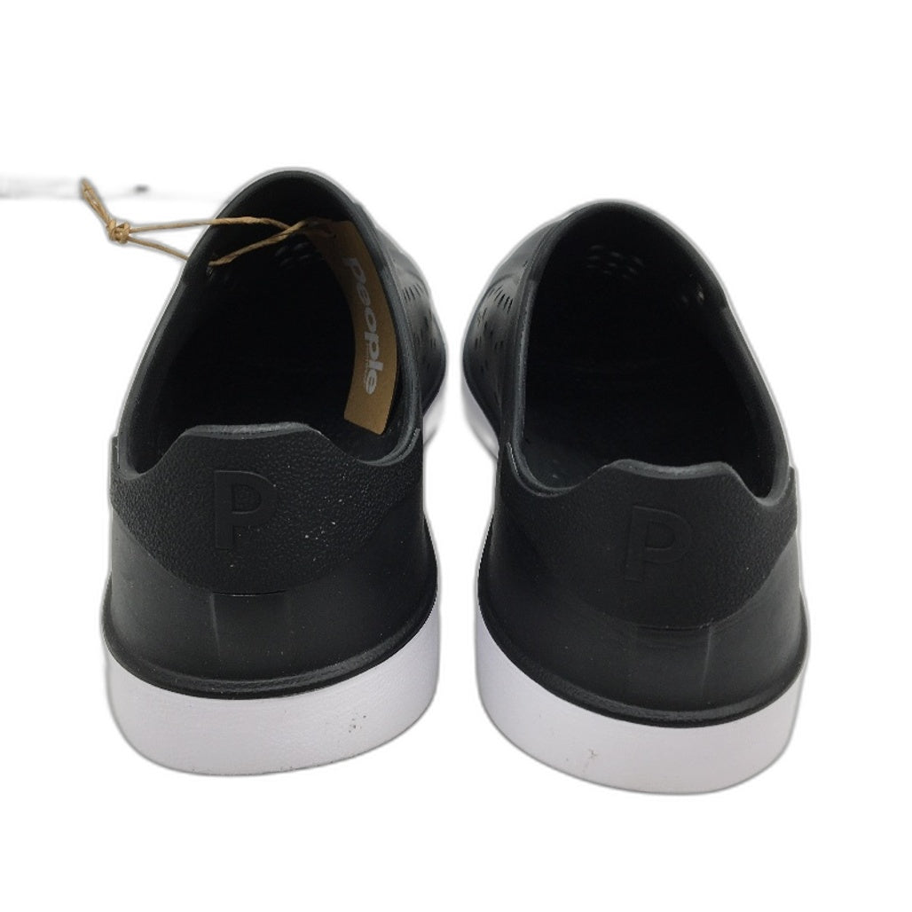 People Footwear Breathable Flexible Black & White Slip On Shoes Mens US 11 NEW