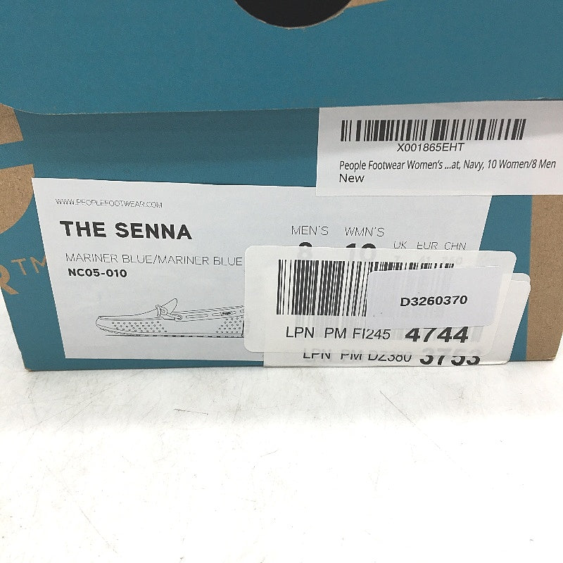 People Footwear Mariner Blue Waterproof Slip-On EVA Boat Shoes Unisex M8 L10 NEW