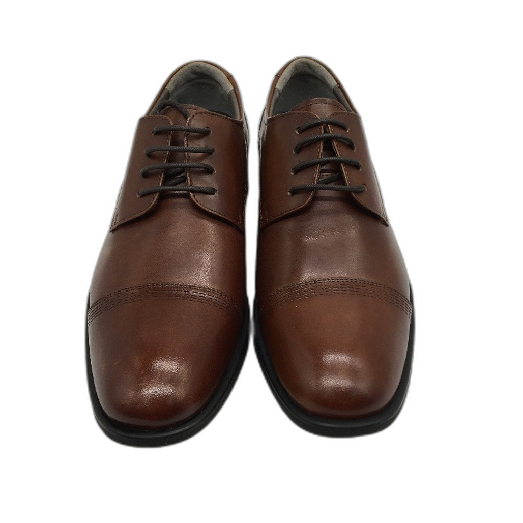 Julius Marlow Tan Brown Leather Expand Lace Up Dress Shoe Mens US7 AU6 EU40 NEW