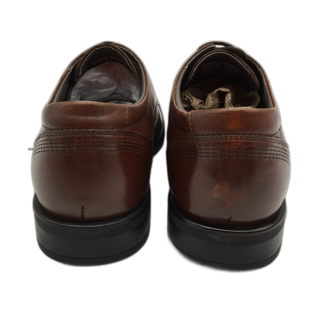 Julius Marlow Tan Brown Leather Expand Lace Up Dress Shoe Mens US7 AU6 EU40 NEW