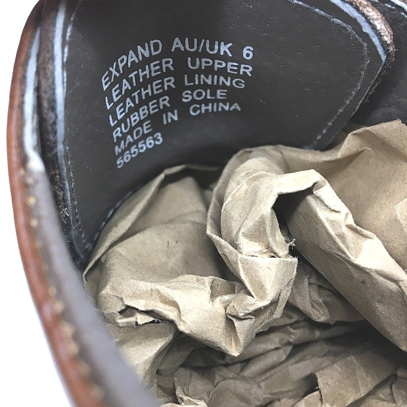 Julius Marlow Tan Brown Leather Expand Lace Up Dress Shoe Mens US7 AU6 EU40 NEW