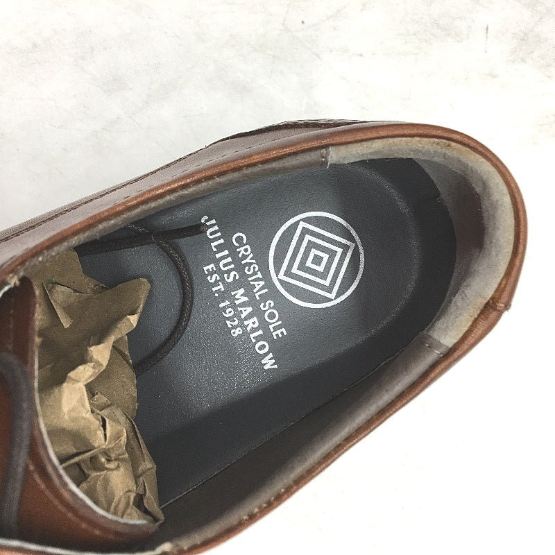 Julius Marlow Tan Brown Leather Expand Lace Up Dress Shoe Mens US7 AU6 EU40 NEW