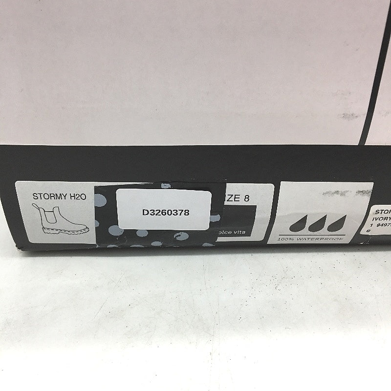 Dolce Vita Ivory Cream Stormy H2O Ankle Gumboot Style Show Ladies Size 8 NEW