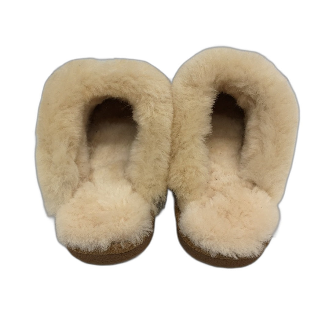 UGG 1978AUS Sheepskin Chestnut Tan Scuff Slippers Size Mens 9 Ladies 10 NEW