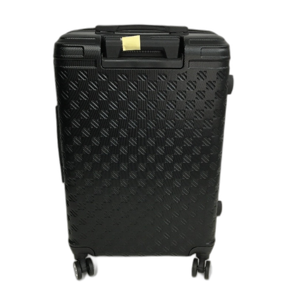 Black Textured 24" ABS Lightweight Hardshell Luggage Suitcase TSA Lock NEW