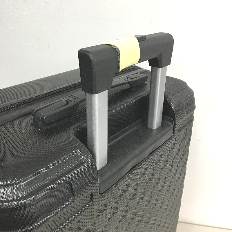 Black Textured 24" ABS Lightweight Hardshell Luggage Suitcase TSA Lock NEW