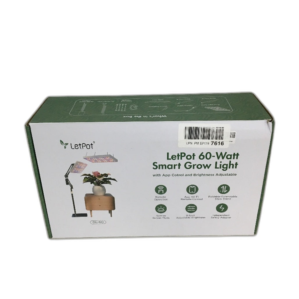 LetPot GL-60 60W Smart Plant Grow Light App Control Adjustable Brightness NEW