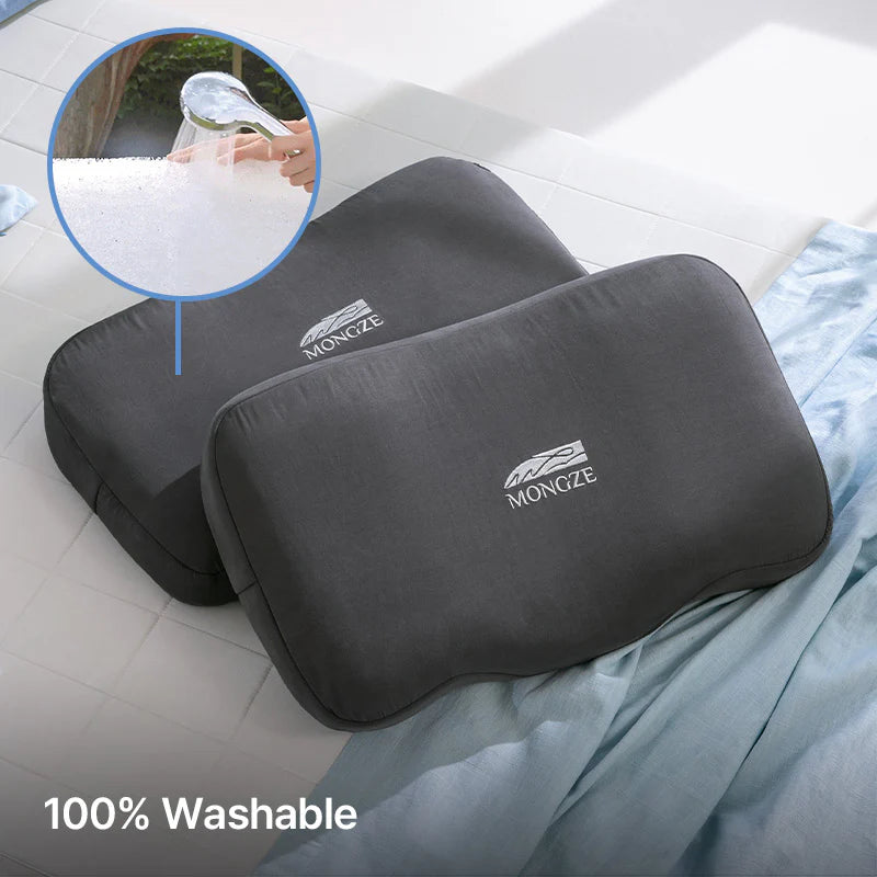 MONGZE Ergo Airnet Pillow Max Airflow 100% Washable Height Adjustable Grey NEW