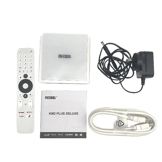 Mecool KM2 Plus Deluxe ATV Box 4GB 32GB HDMI WiFi6 4K Android 11 OS TV NEW