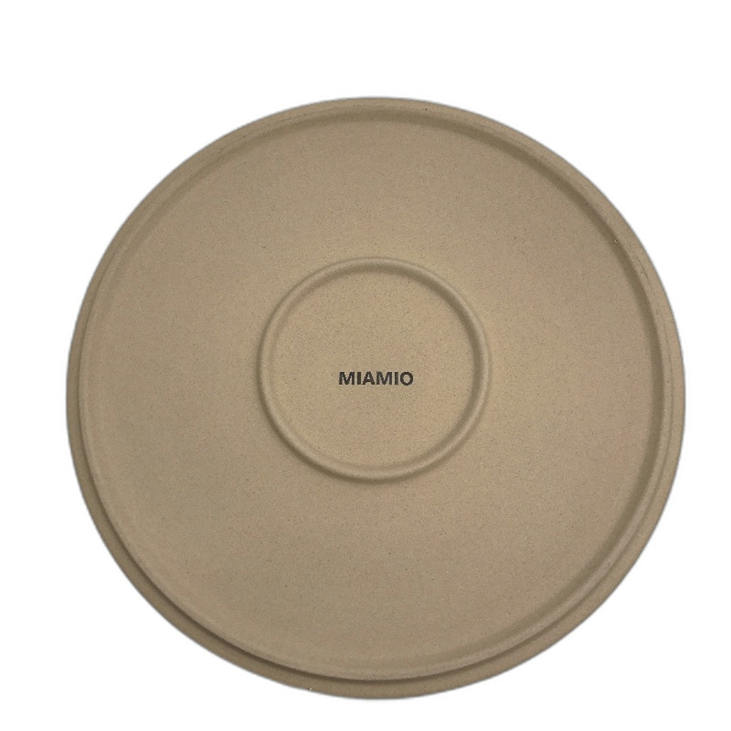 MIAMIO Sierra 4PK 21CM Beige Matte Plate Stoneware Dishwasher Microwave Safe NEW