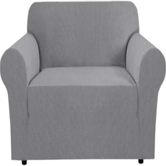 Smarcute Stretchy Couch Sofa Slip Cover Furniture Protector 2 Seater Grey NEW