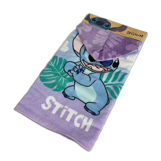 Disney Lilo & Stitch Angel Double Sided Kids Cotton Hooded Towel 60x120CM NEW