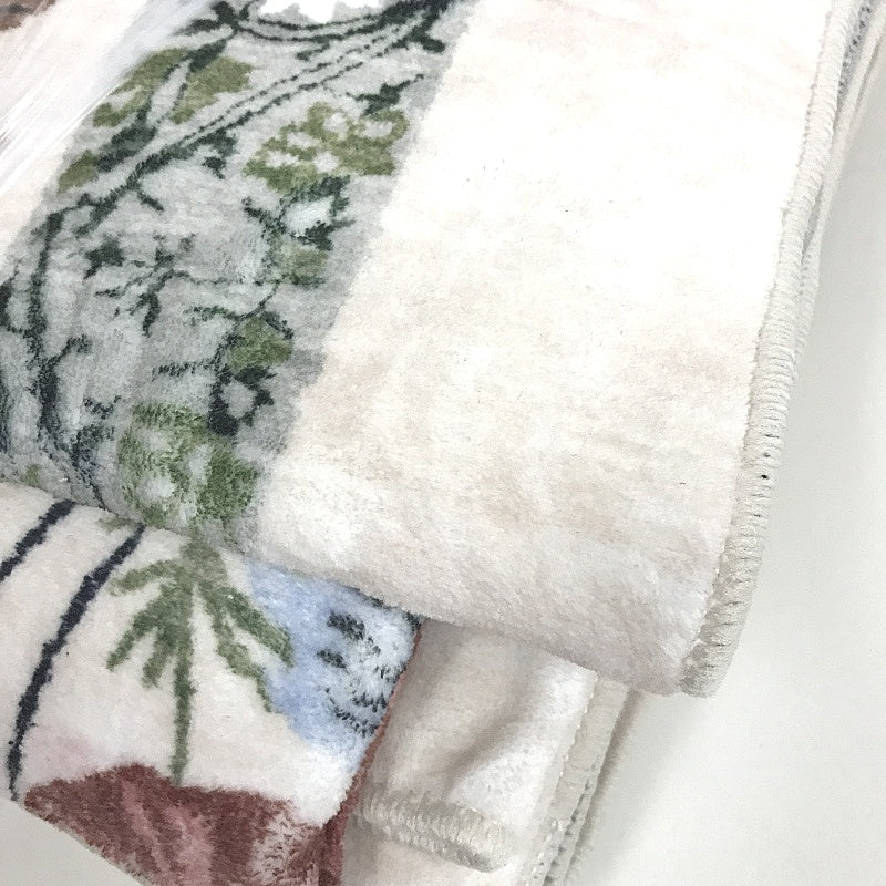 Deerly Area Rug Vintage Style Boho Floral Print Large Carpet Beige 200x300CM NEW