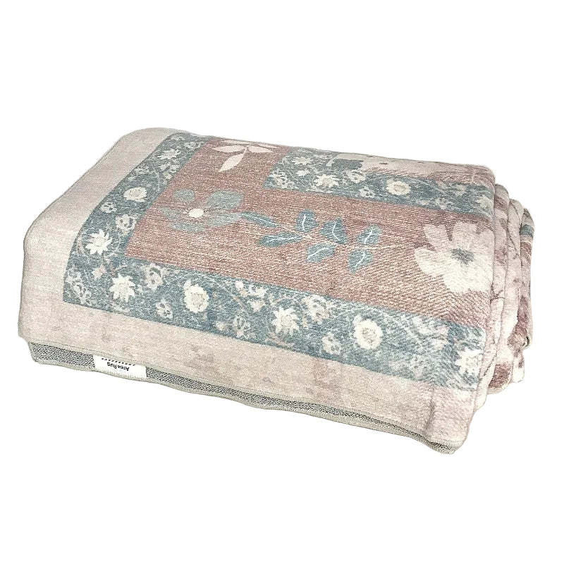 Deerly Area Rug Vintage Style Boho Floral Print Large Carpet Pink 200x300CM NEW