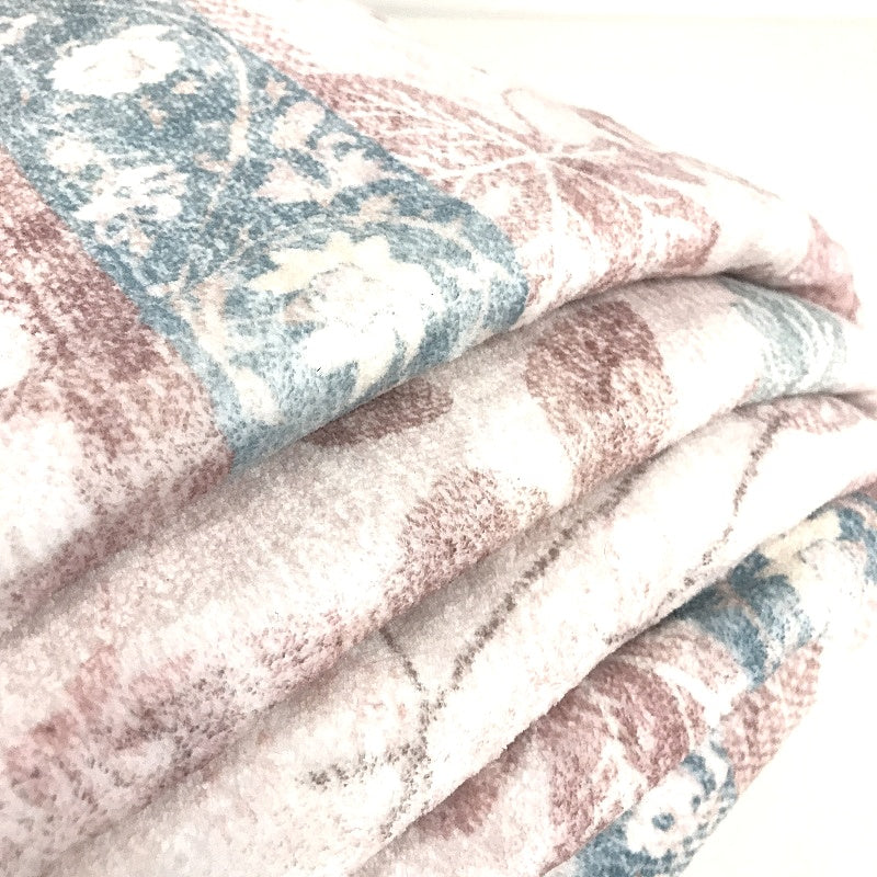 Deerly Area Rug Vintage Style Boho Floral Print Large Carpet Pink 200x300CM NEW