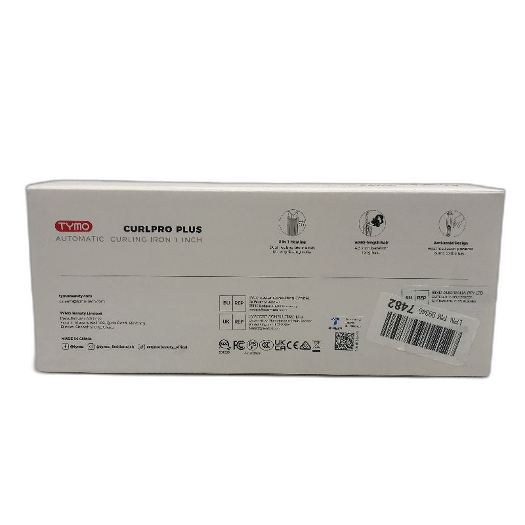 Tymo CurlPro Plus Curling Iron Automatic Rotating Ceramic Tangle Free Gold DEMO