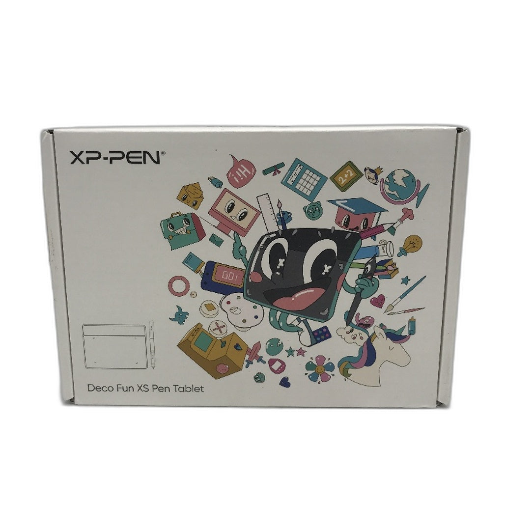 XP-PEN Deco Fun XS Pen Tablet Graphic Design Drawing Board With Stylus Black NEW