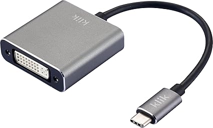 Klik USB C Type C Male To DVI Female Display Monitor Adapter Compact Design NEW
