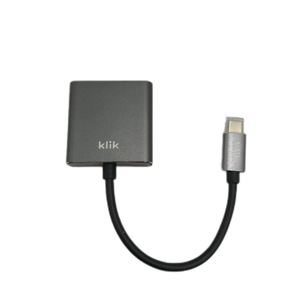 Klik USB C Type C Male To DVI Female Display Monitor Adapter Compact Design NEW