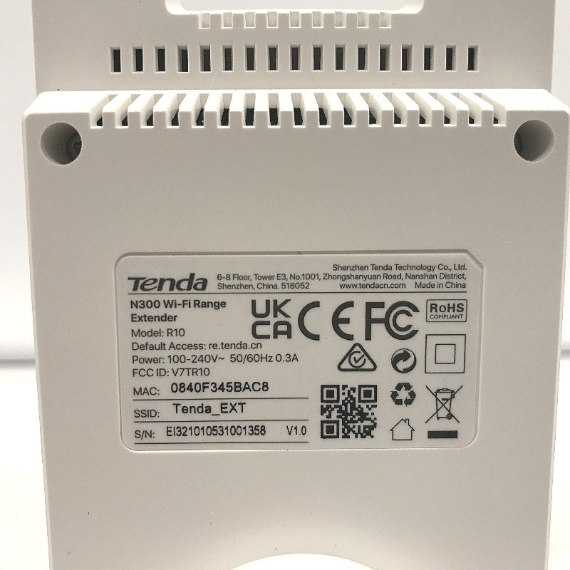 Tenda N300 WiFi Range Extender With Ethernet Port Repeater & AP Mode 2.4GHz NEW