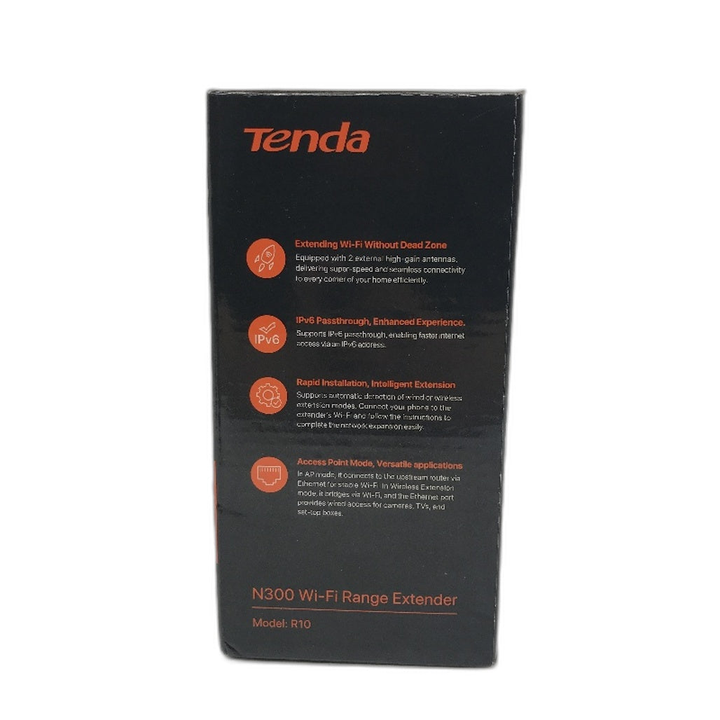 Tenda N300 WiFi Range Extender With Ethernet Port Repeater & AP Mode 2.4GHz NEW