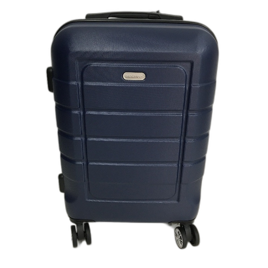 Showkoo 20" Carry On Navy Blue Hard Shell Luggage 50cm Suitcase TSA Lock NEW