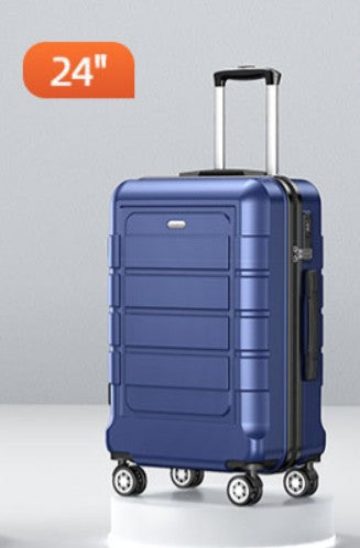 Showkoo 24" Navy Blue Expandable Hard Shell Luggage 50cm Suitcase TSA Lock NEW