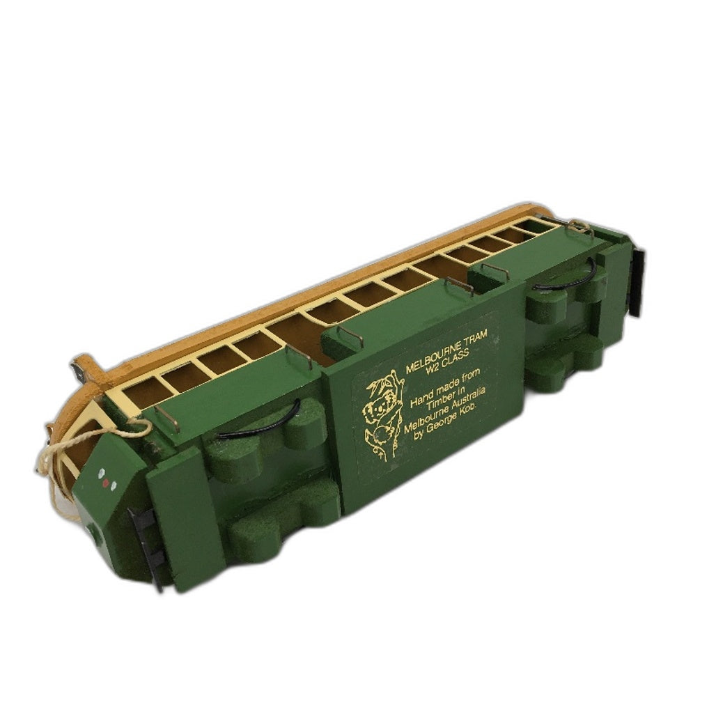 Handcrafted Wooden Melbourne W2 Class Tram Hand Made by George Kob