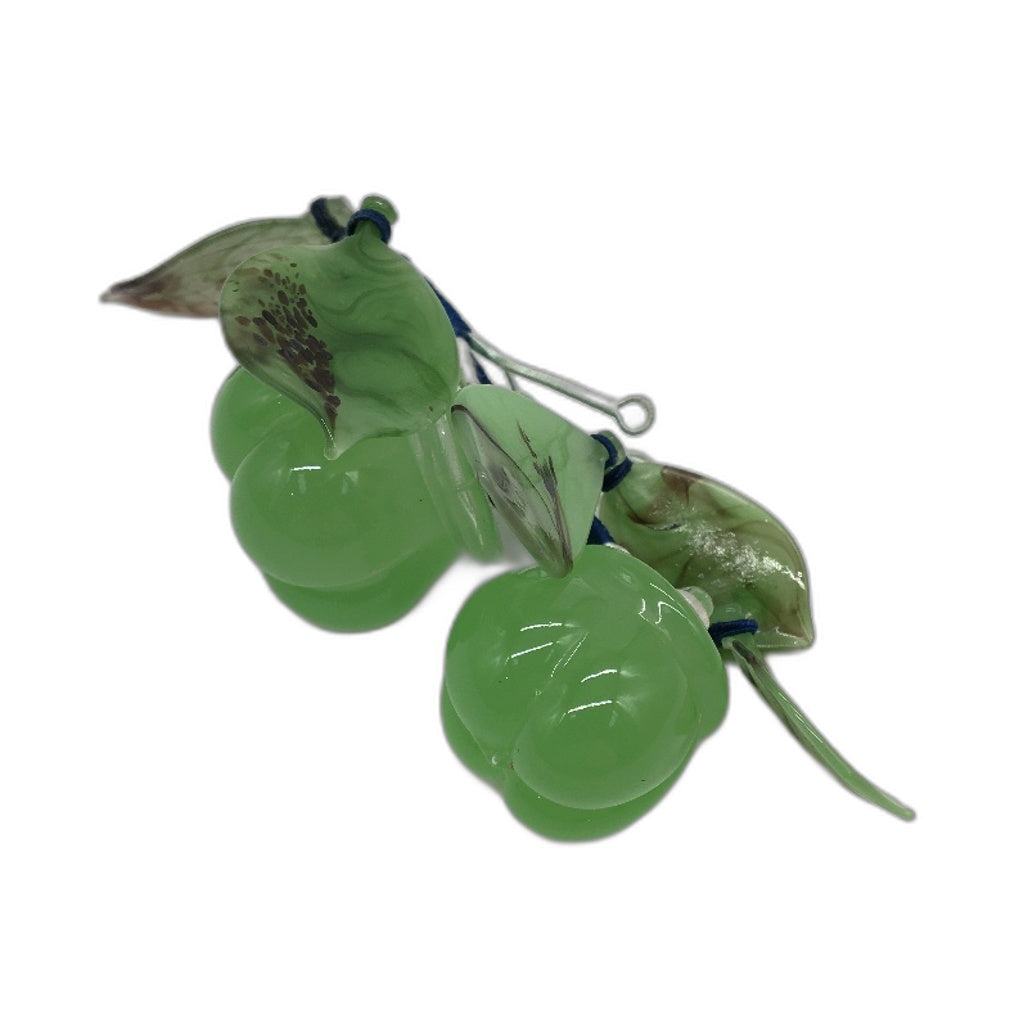 VINTAGE Chinese Jade Green Coloured Glass Fruit Decorative Strand