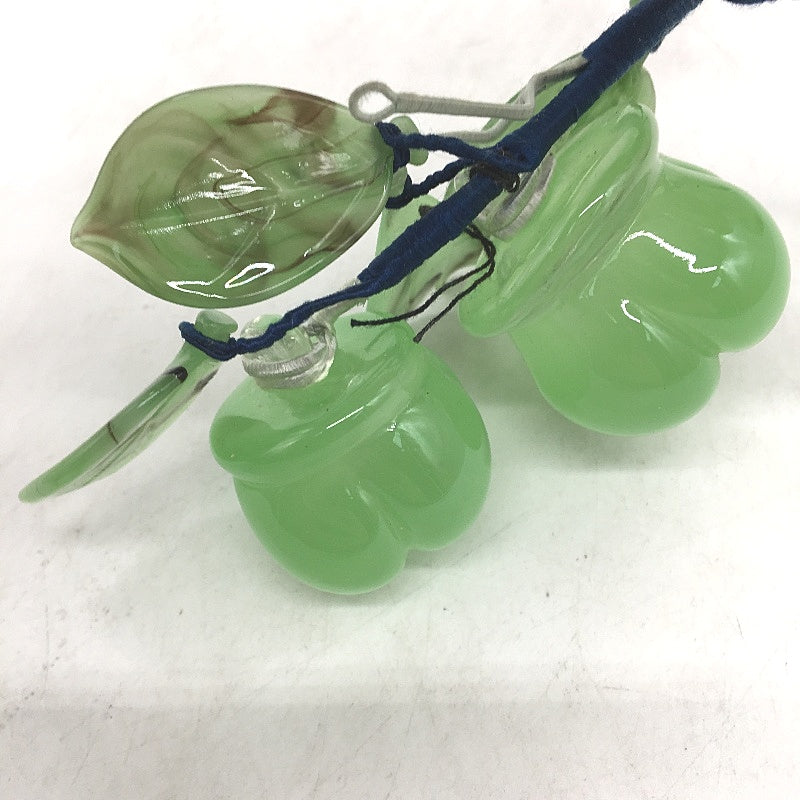 VINTAGE Chinese Jade Green Coloured Glass Fruit Decorative Strand