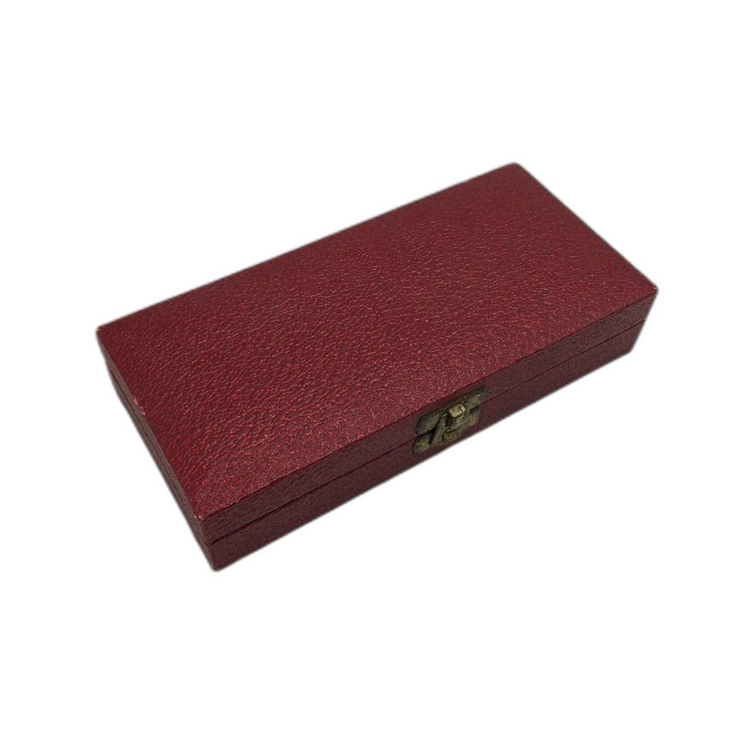 VINTAGE Royal Crown Derby England Floral Handled Small Cheese Knife In Red Case