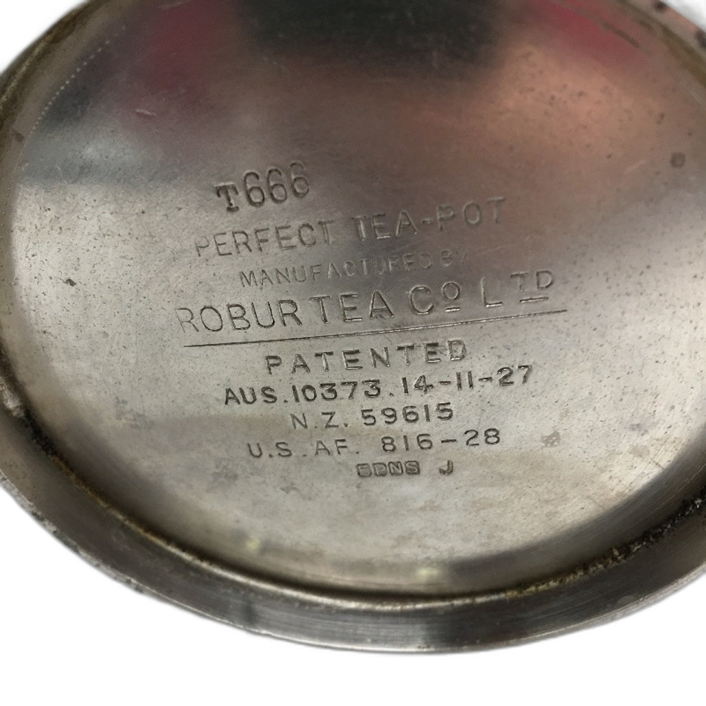 ANTIQUE Silver Coloured Vintage Style 'Perfect Tea-Pot' Double Set