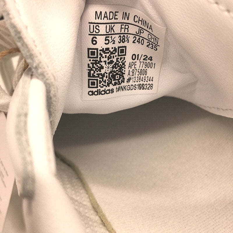 Adidas Samba OG White Leather Black 3 Stripe Sneaker Shoes Mens Size US 6 NEW