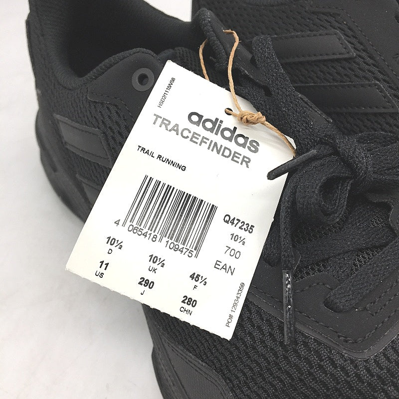 Adidas Tracefinder Solid Black Trail Running Sneakers Mens Size US 11 NEW