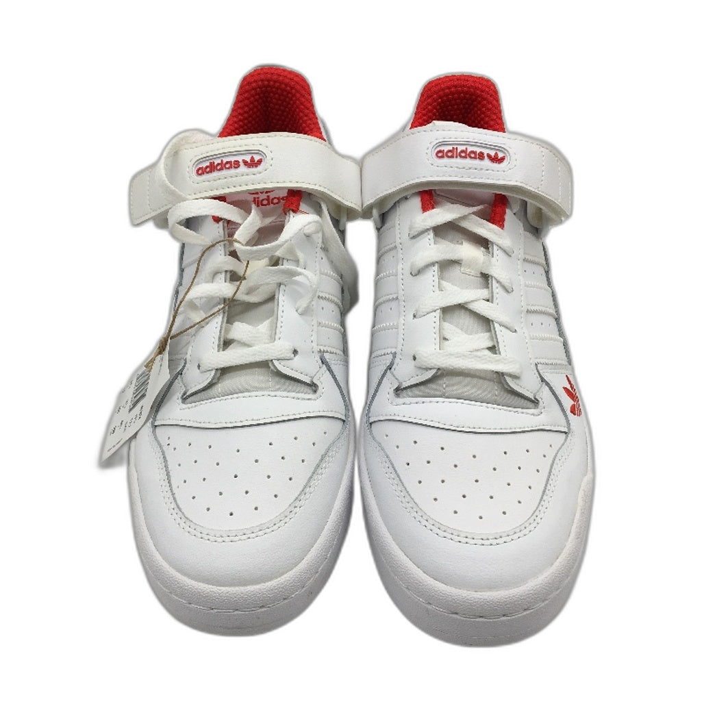 Adidas Forum Low White Leather Red Accent Sneaker Shoes Mens Size US 12 NEW