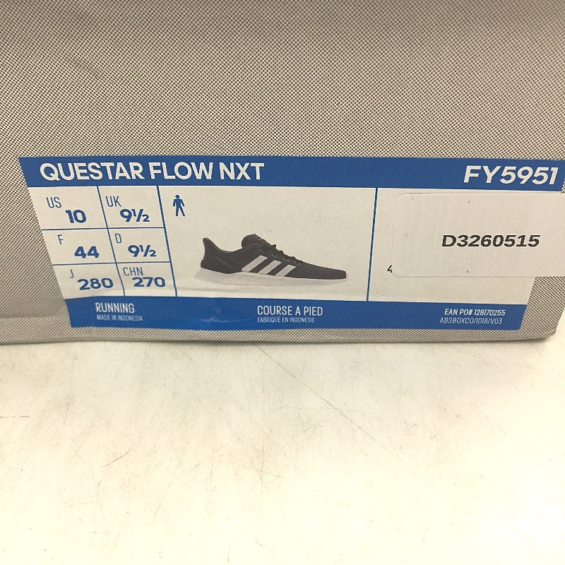 Adidas Questar Flow NXT Black Mesh Running Course Sneakers Mens Size US 10 NEW