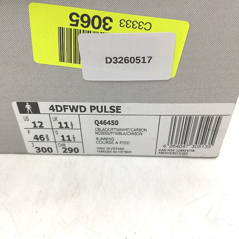 Adidas 4D FWD Pulse Black 3D Running Course Sneaker Shoes Mens Size US 12 NEW