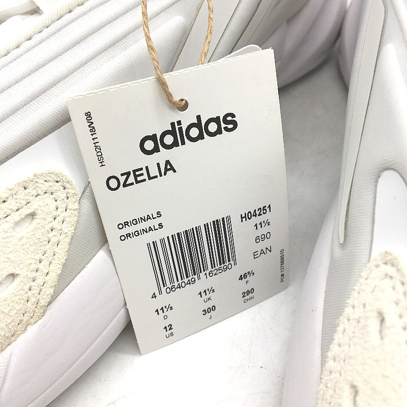 Adidas Ozelia Originals White With Suede Toe Sneaker Shoes Mens Size US 12 NEW
