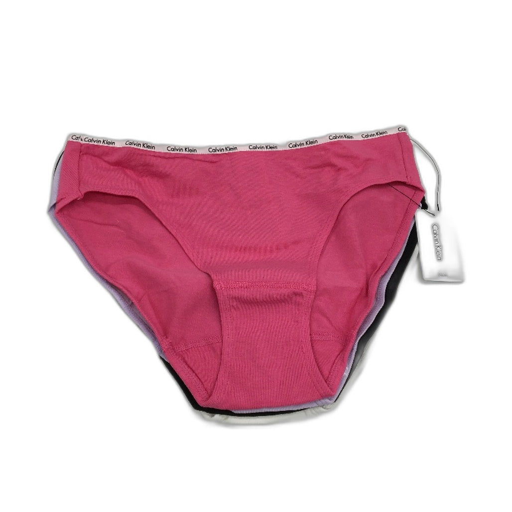 Calvin Klein 5pk Signature Bikini Briefs Set Ladies Size Medium BWPinkPurple NEW