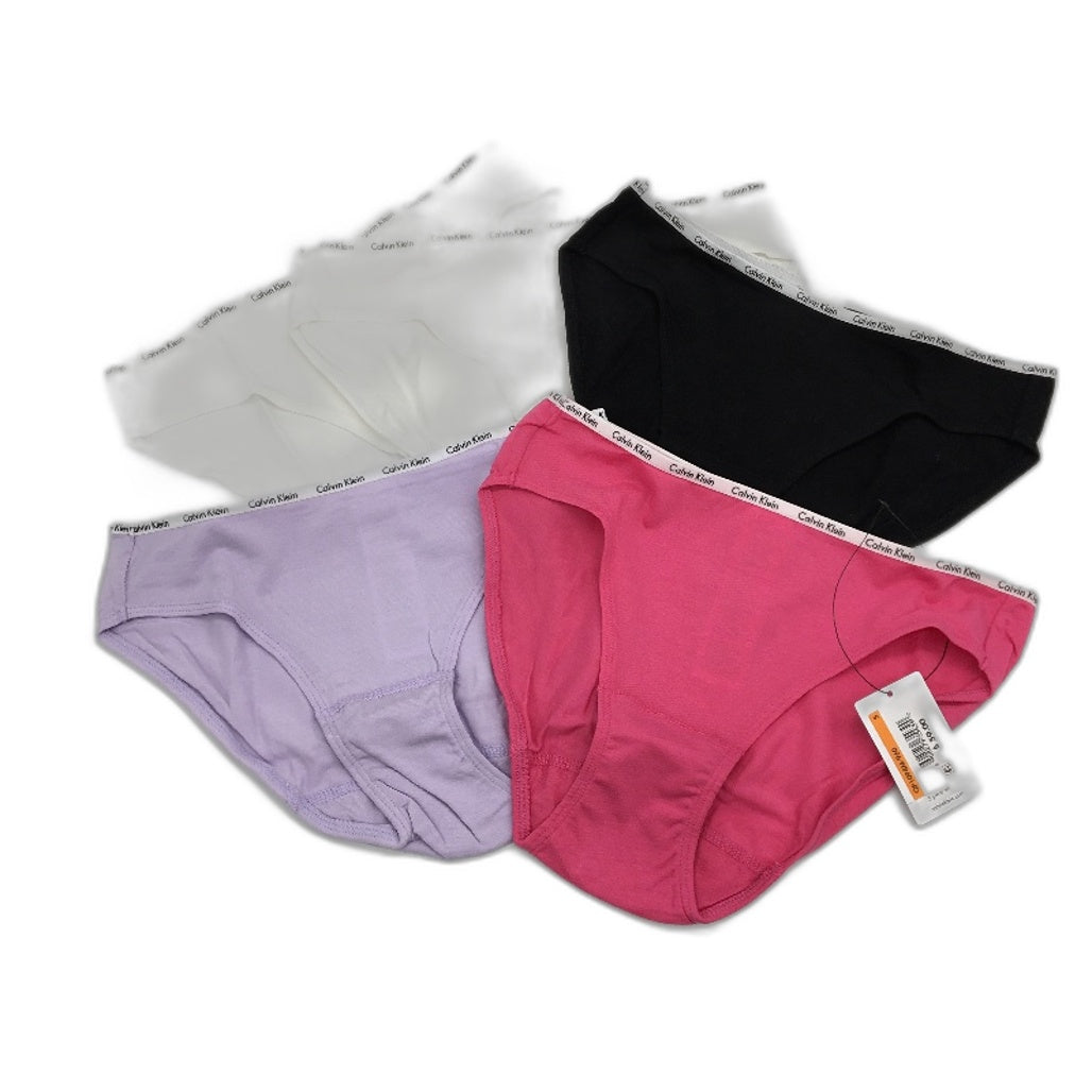 Calvin Klein 5pk Signature Bikini Briefs Set Ladies Size Small BWPinkPurple NEW