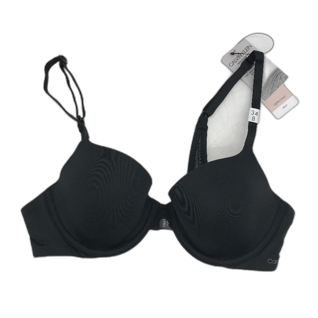 Calvin Klein Perfectly Fit Flex Lightly Lined Black Demi Bra Ladies Size 34B NEW