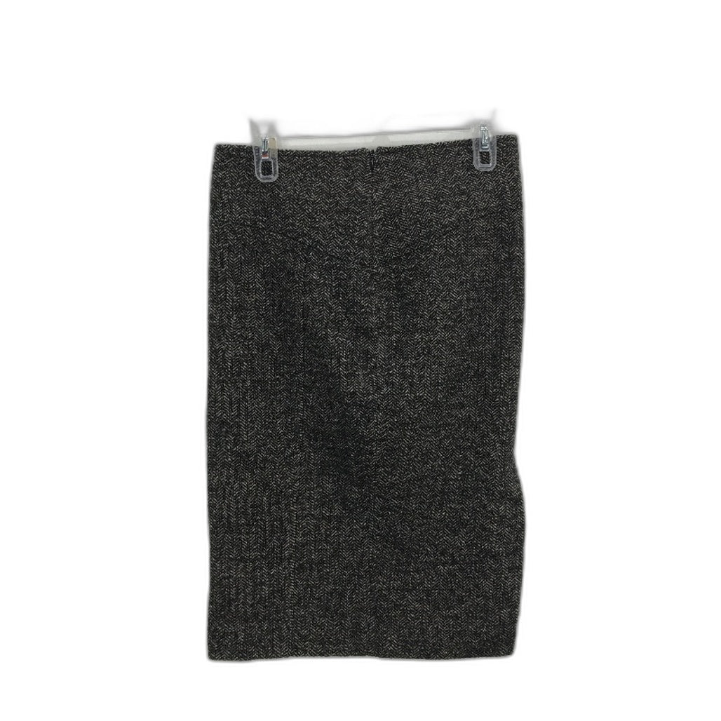 Zara Basic Tweed Herringbone Wool Blend Pencil Mini Skirt Ladies Size Small