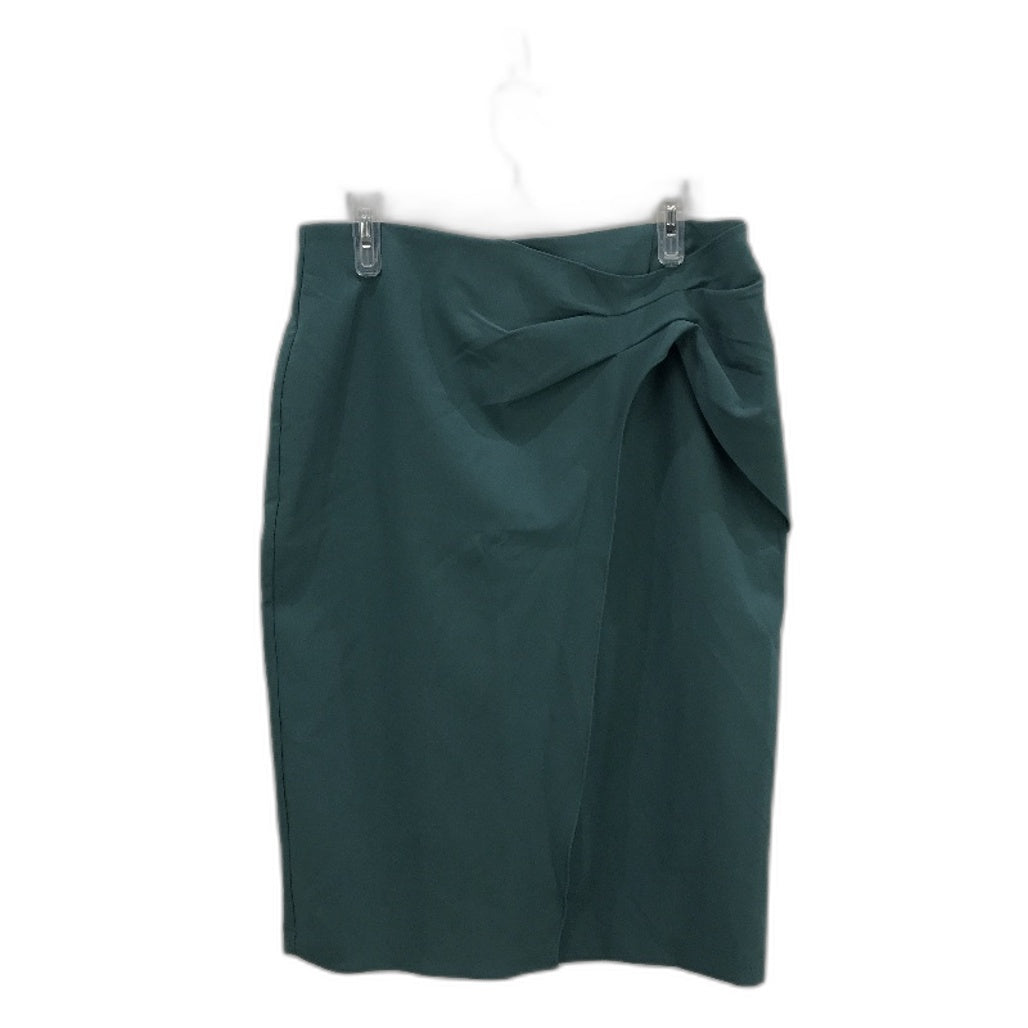 Forcast Wrap Style Teal Fitted Midi Pencil Skirt Ladies Size AU 14
