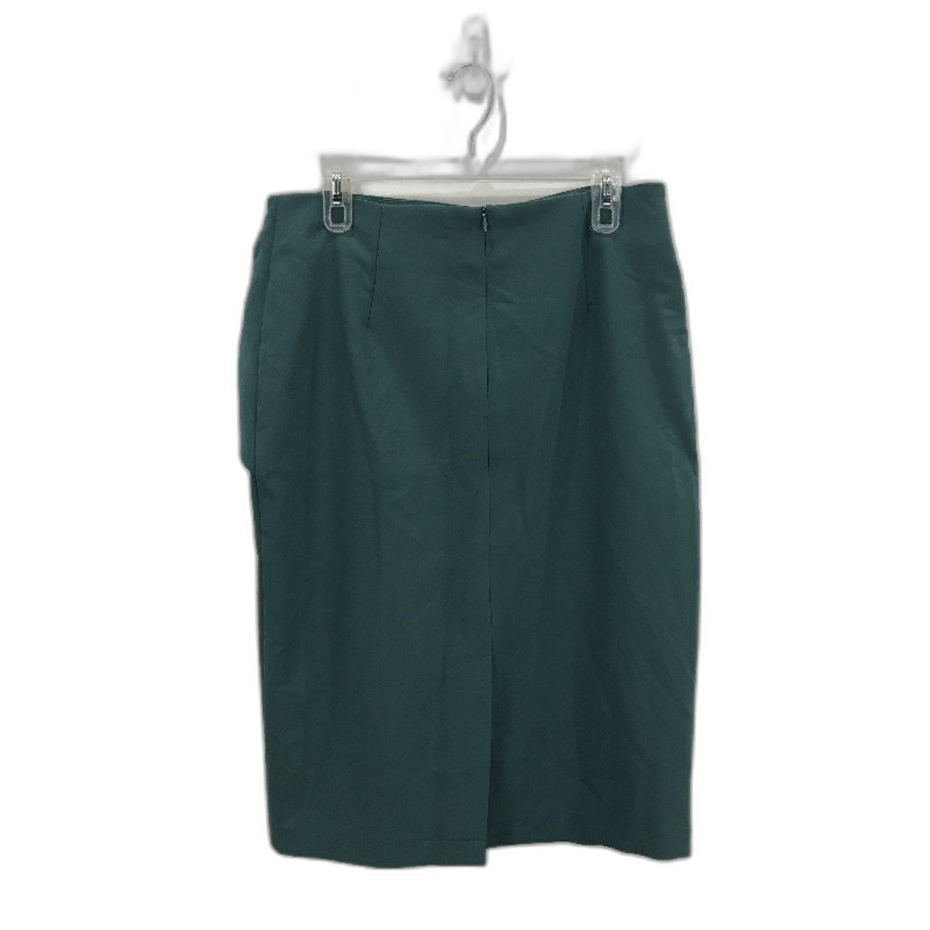 Forcast Wrap Style Teal Fitted Midi Pencil Skirt Ladies Size AU 14